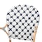 Baxton Studio Bryson Modern French Blue and White Weaving and Natural Rattan Bistro Chair 225-13113-ZORO - alternate 7